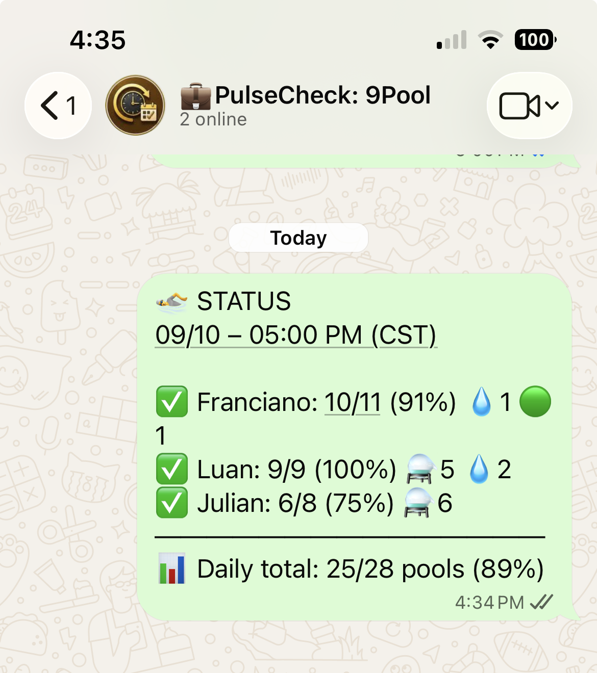PulseCheck real example